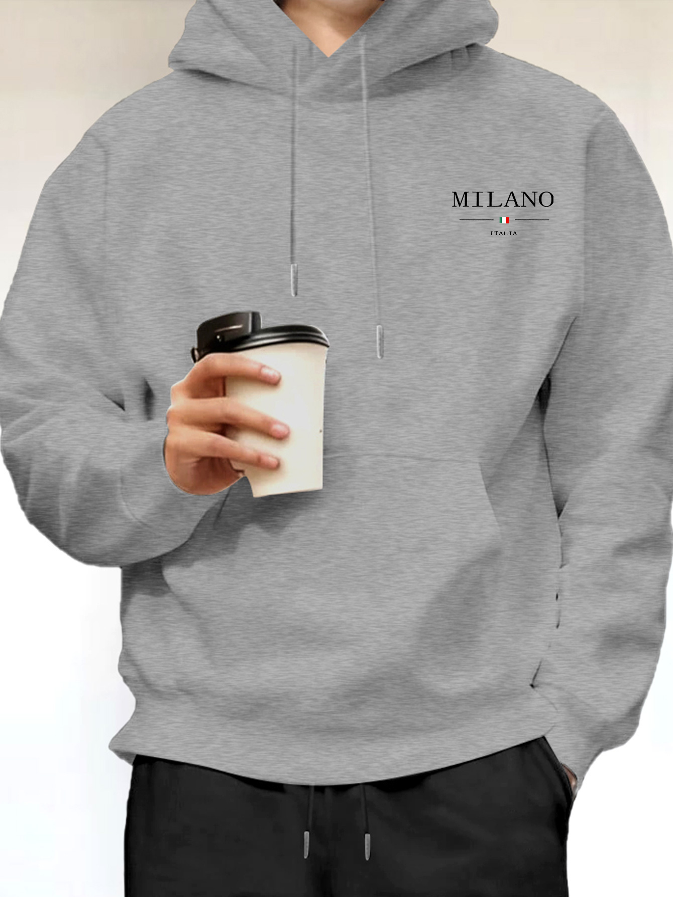 Street Fashion Milan - Sweat-shirt à capuche pour homme, style
