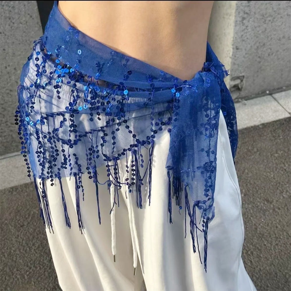 Street Fashion Thailand - Ceinture de danse orientale à sequins,