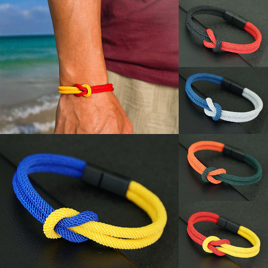 Street Fashion Milan - 5 Styles hommes corde Bracelet véritable