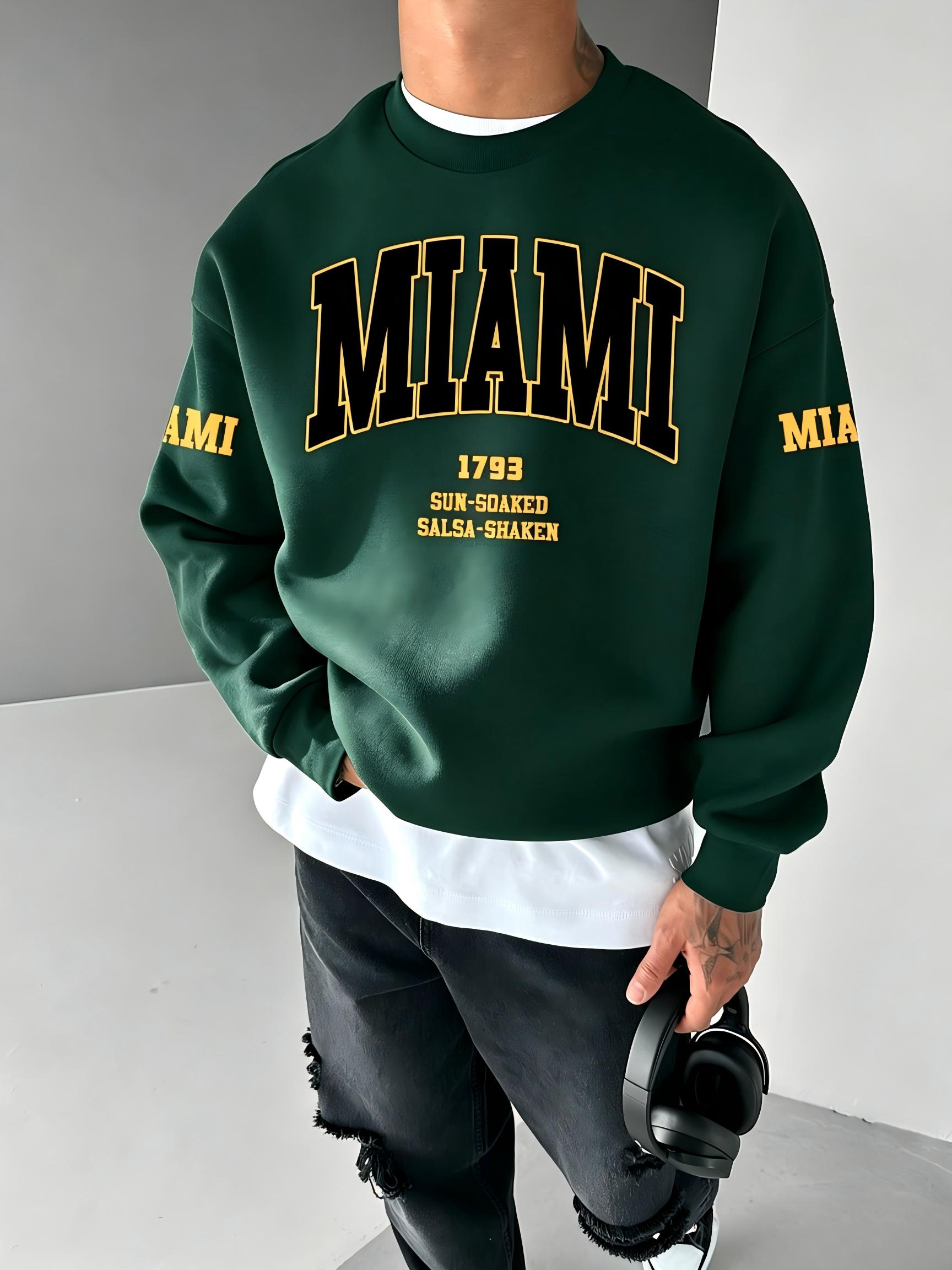 Street Fashion Milan - T-shirt à manches longues pour hommes,
