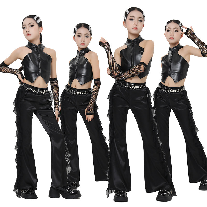 Street Fashion Outfit Girl - Tenue de danse jazz irrégulière à