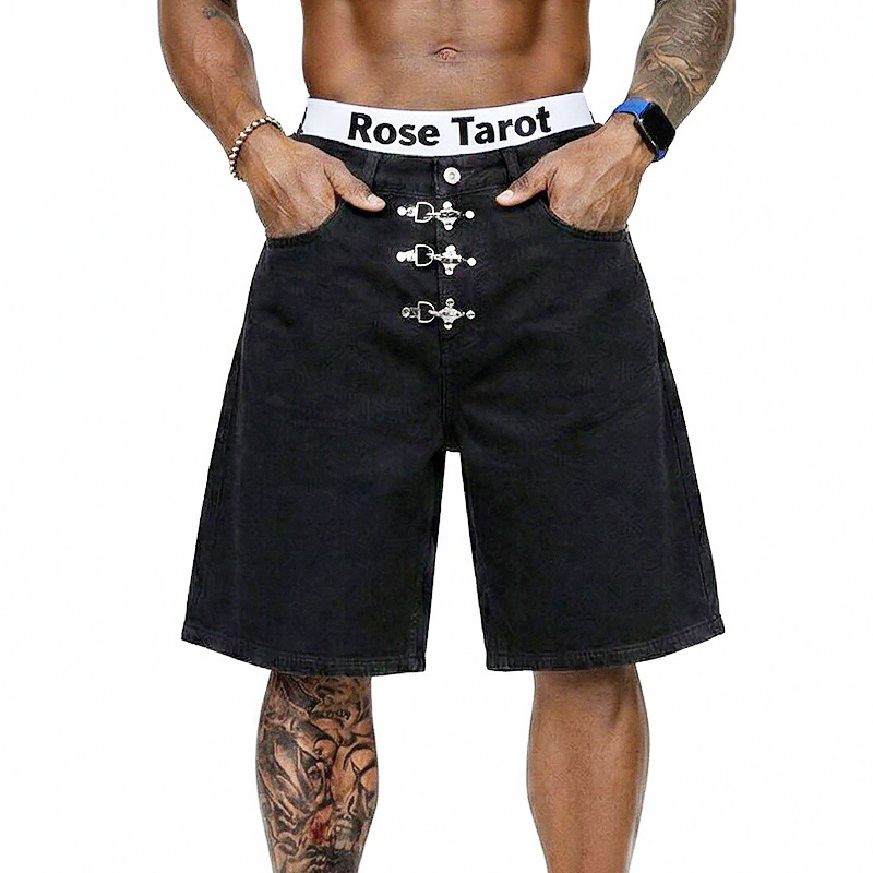 Street Fashion Jeans - Short en jean ample pour homme