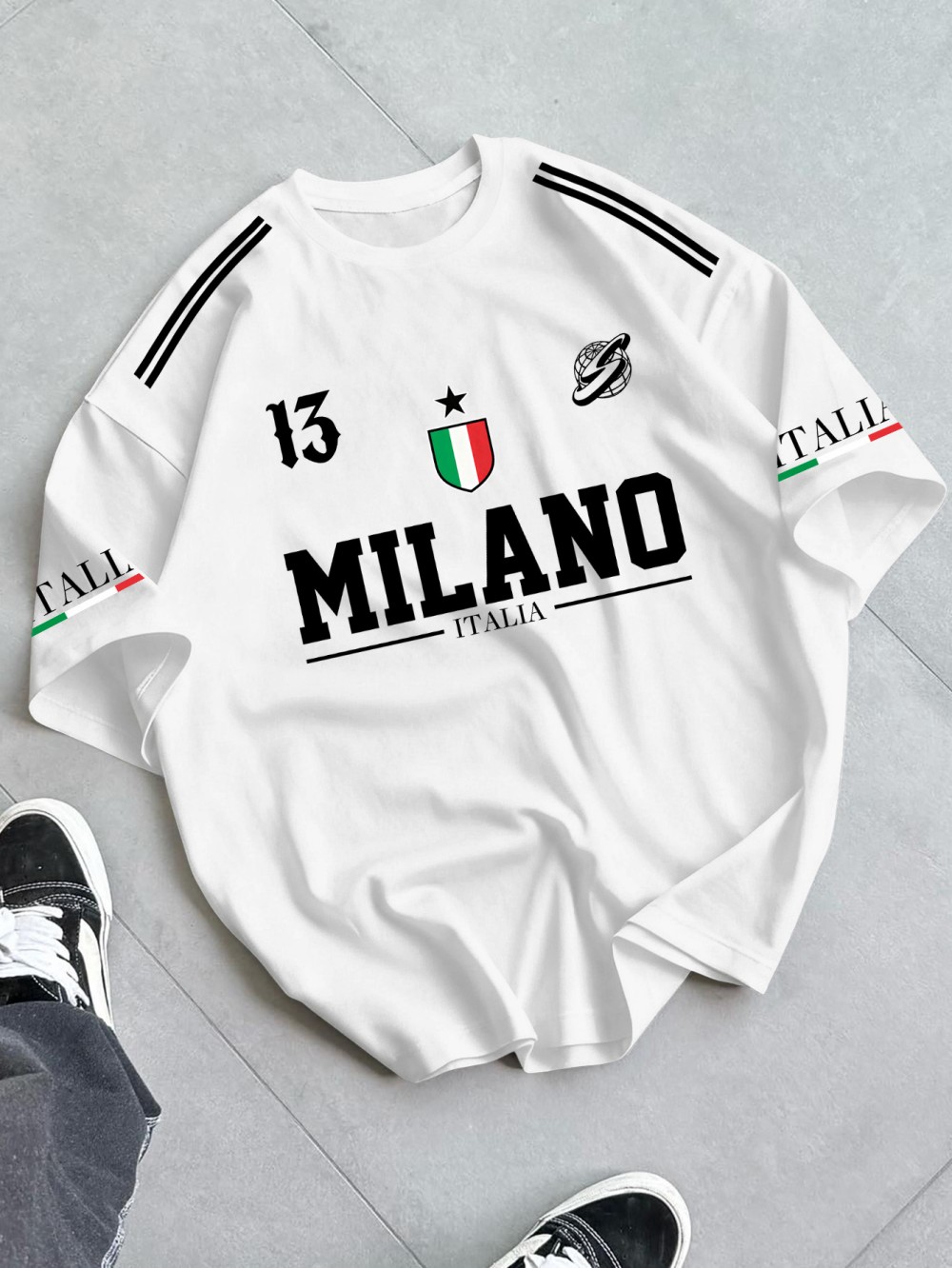 Street Fashion Milan - T-shirt d'été créatif pour hommes européens