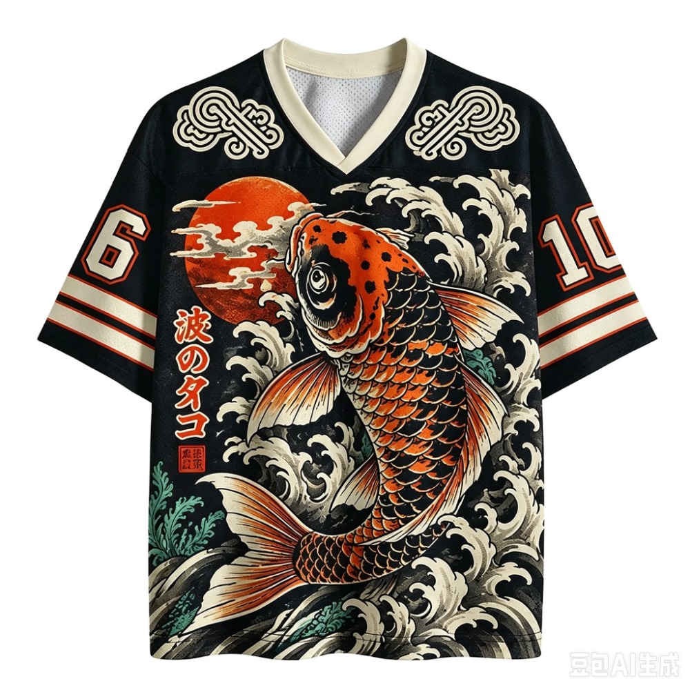 Street Fashion In Japanese - T-shirt à col en V pour