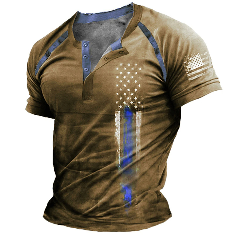 Street Fashion Clothes - T-shirt décontracté pour homme à col