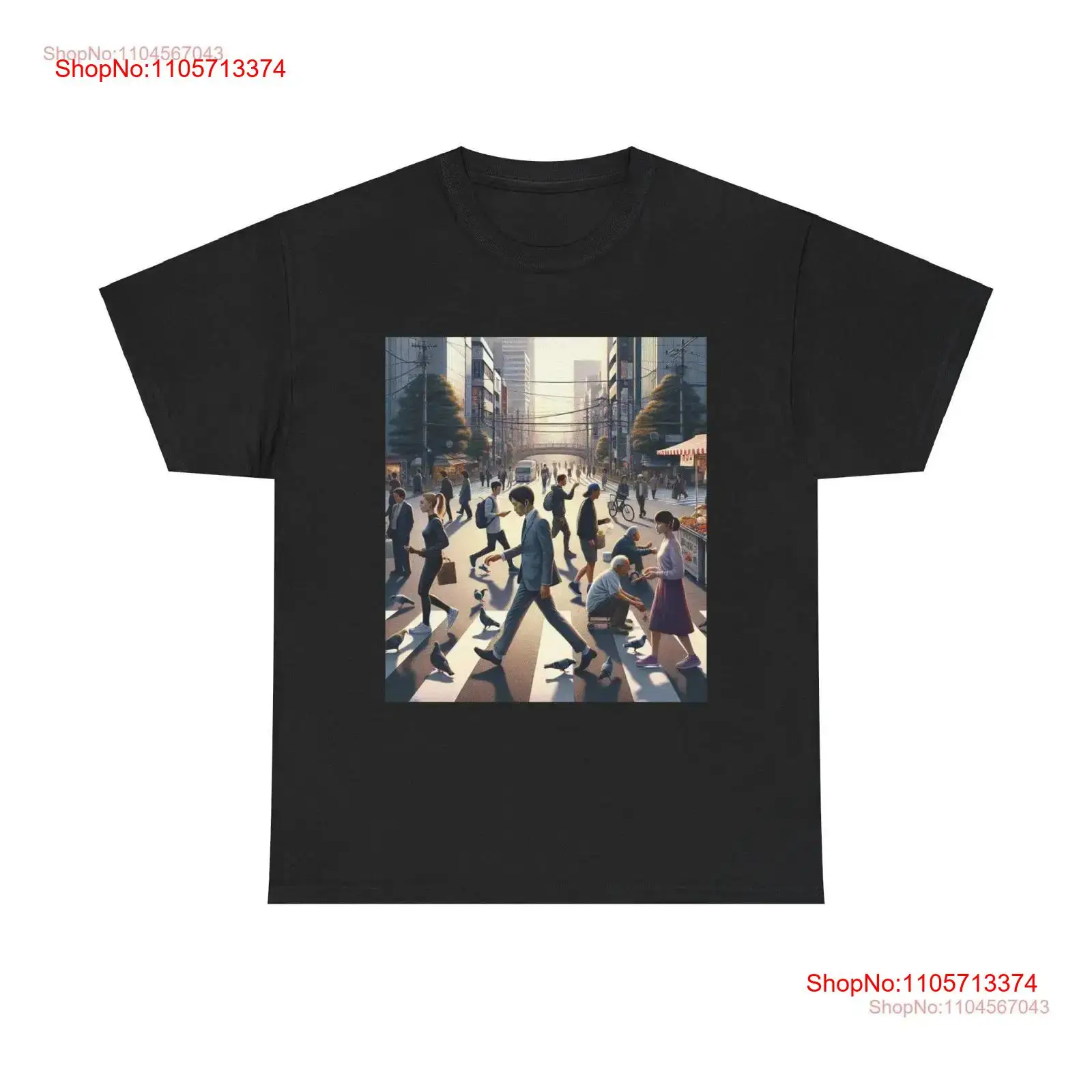 Urban Street Fashion Photography - T-shirt Tokyo Morning Commute, paysage urbain,