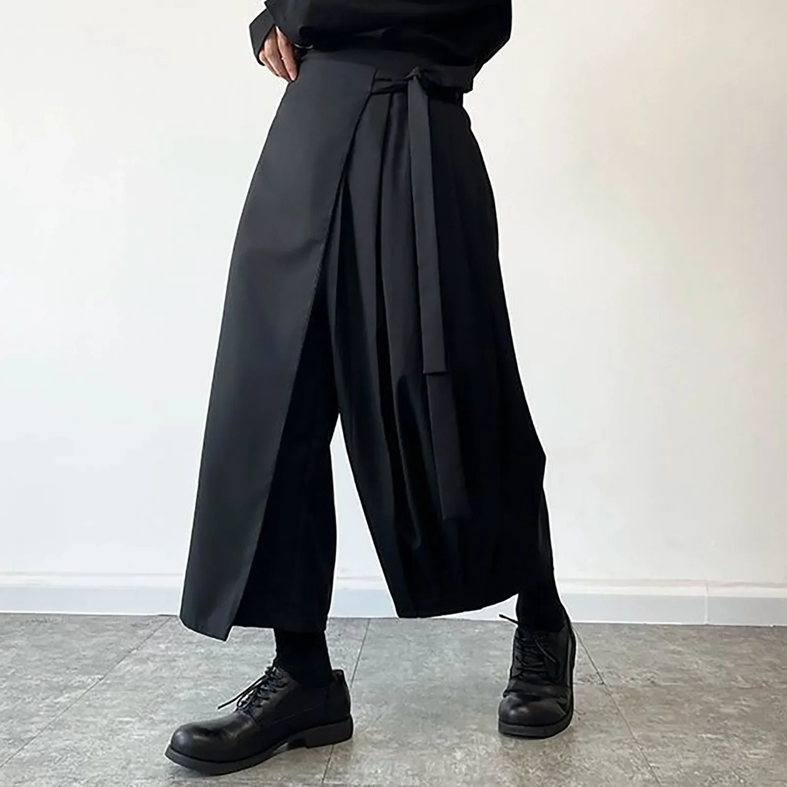 Street Fashion In Japanese - Rétro Style foncé hommes jupe pantalon