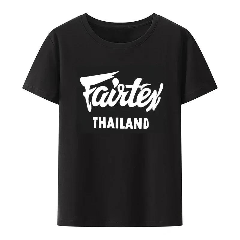 Street Fashion Thailand - T-shirt Fairtex Thaïlande Noir Décontracté Muay