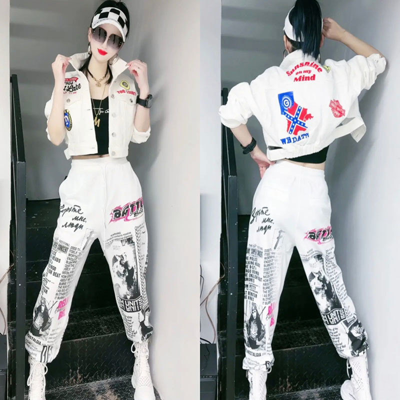 Street Fashion Graffiti - Ensemble deux pièces en denim pour