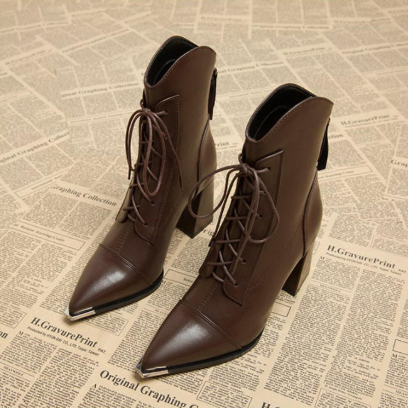 Street Fashion Clothes - Bottines à bout pointu pour femmes,