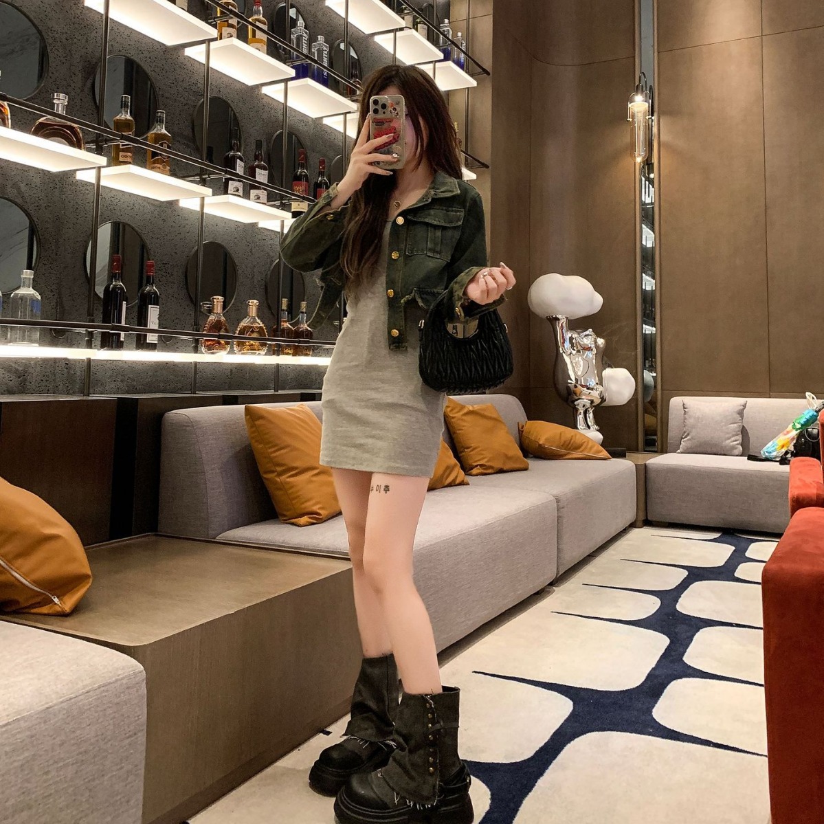 Femmes bottes mode britannique - Street Fashion Jeans avis et prix