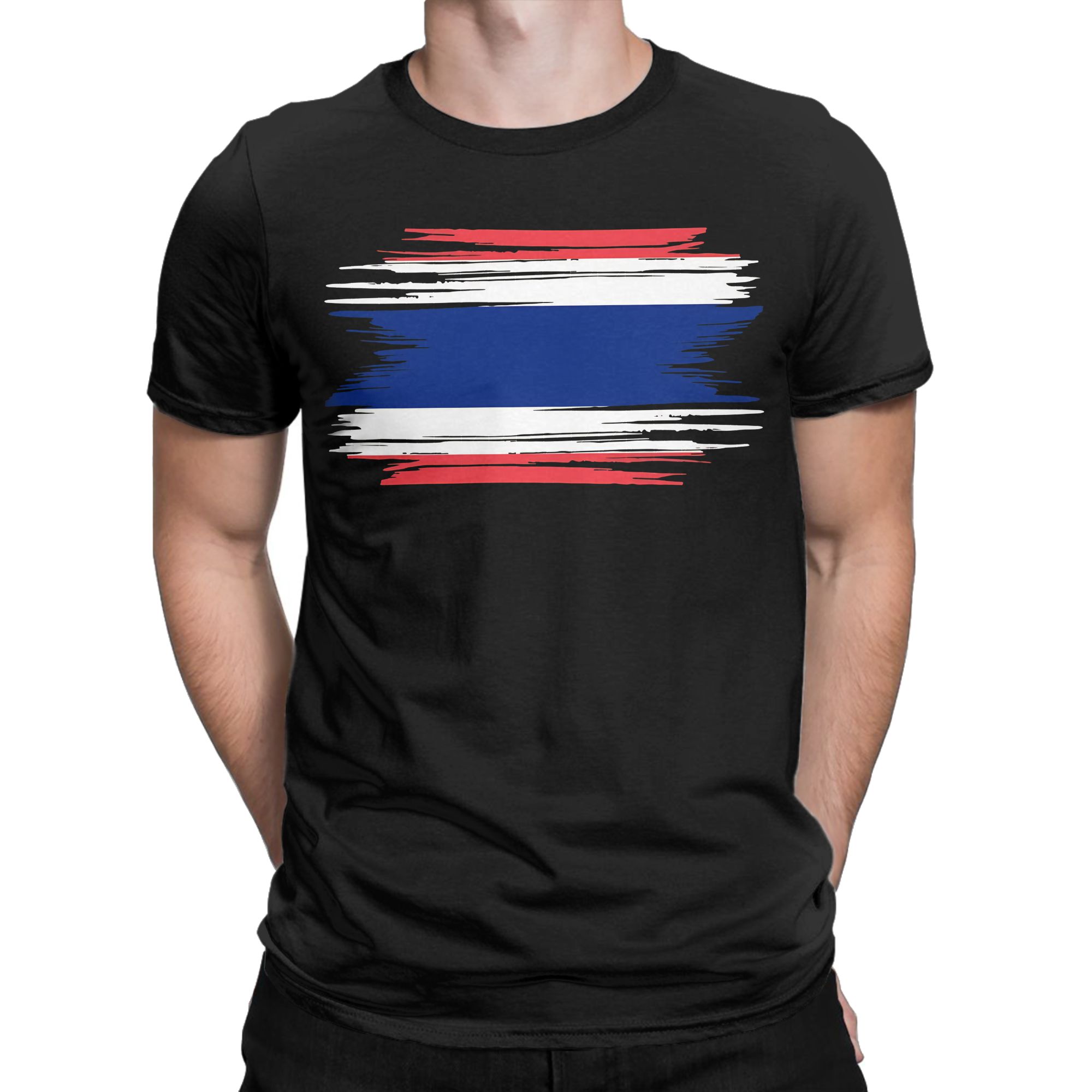 T-shirt Homme Délavé Drapeau T - Street Fashion Thailand avis et prix