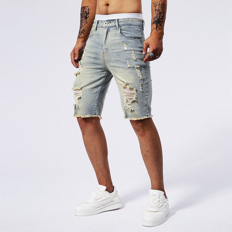 Short en Denim déchiré pour ho - Street Fashion Brand avis et prix