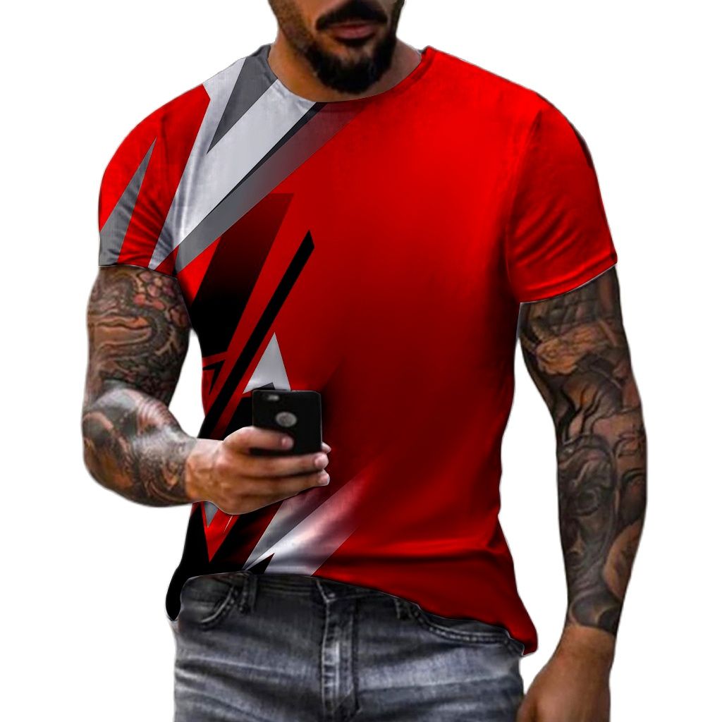 T-shirt manches courtes col ro - Street Fashion Graffiti avis et prix