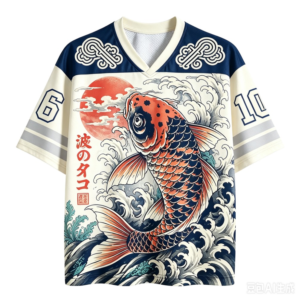 T-shirt à col en V pour hommes - Street Fashion In Japanese avis et prix