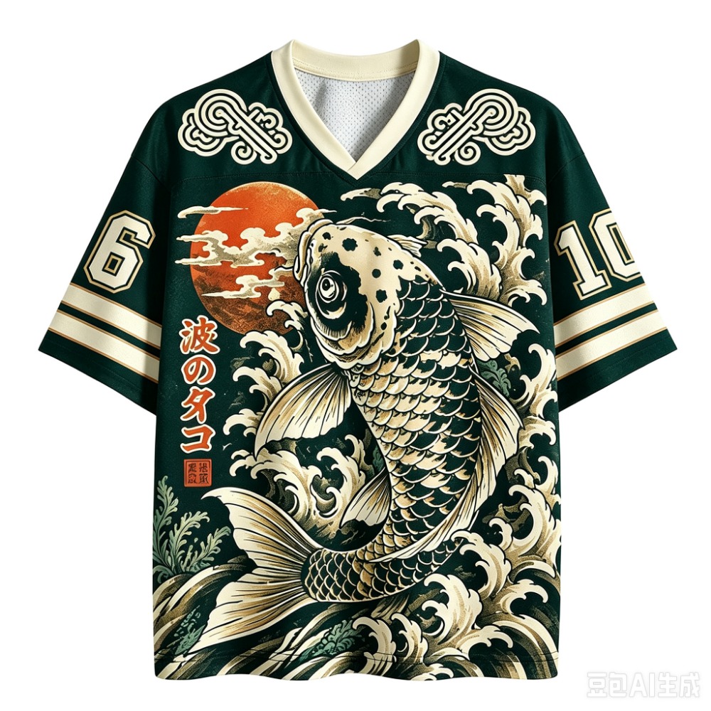 T-shirt à col en V pour hommes - Street Fashion In Japanese avis et prix