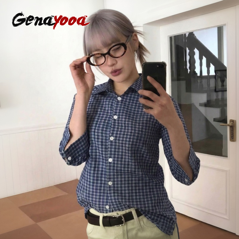 Genayooa Y2k chemise à carreau - Street Fashion In Japan avis et prix