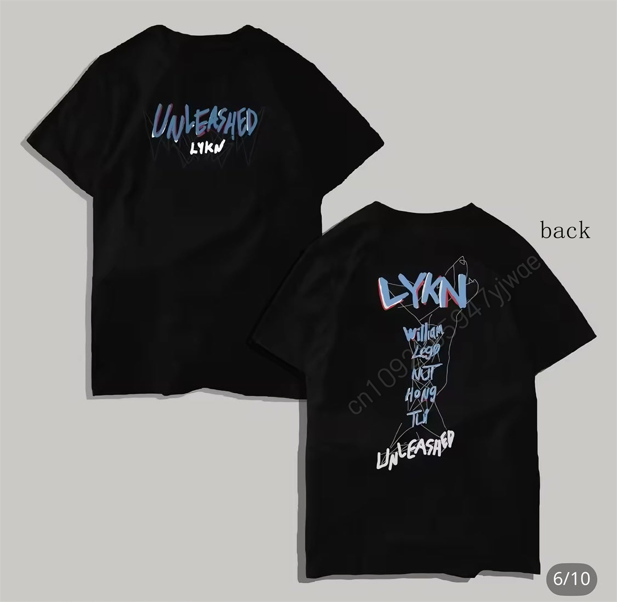T-shirt de concert Lykn Unleas - Street Fashion Thailand avis et prix