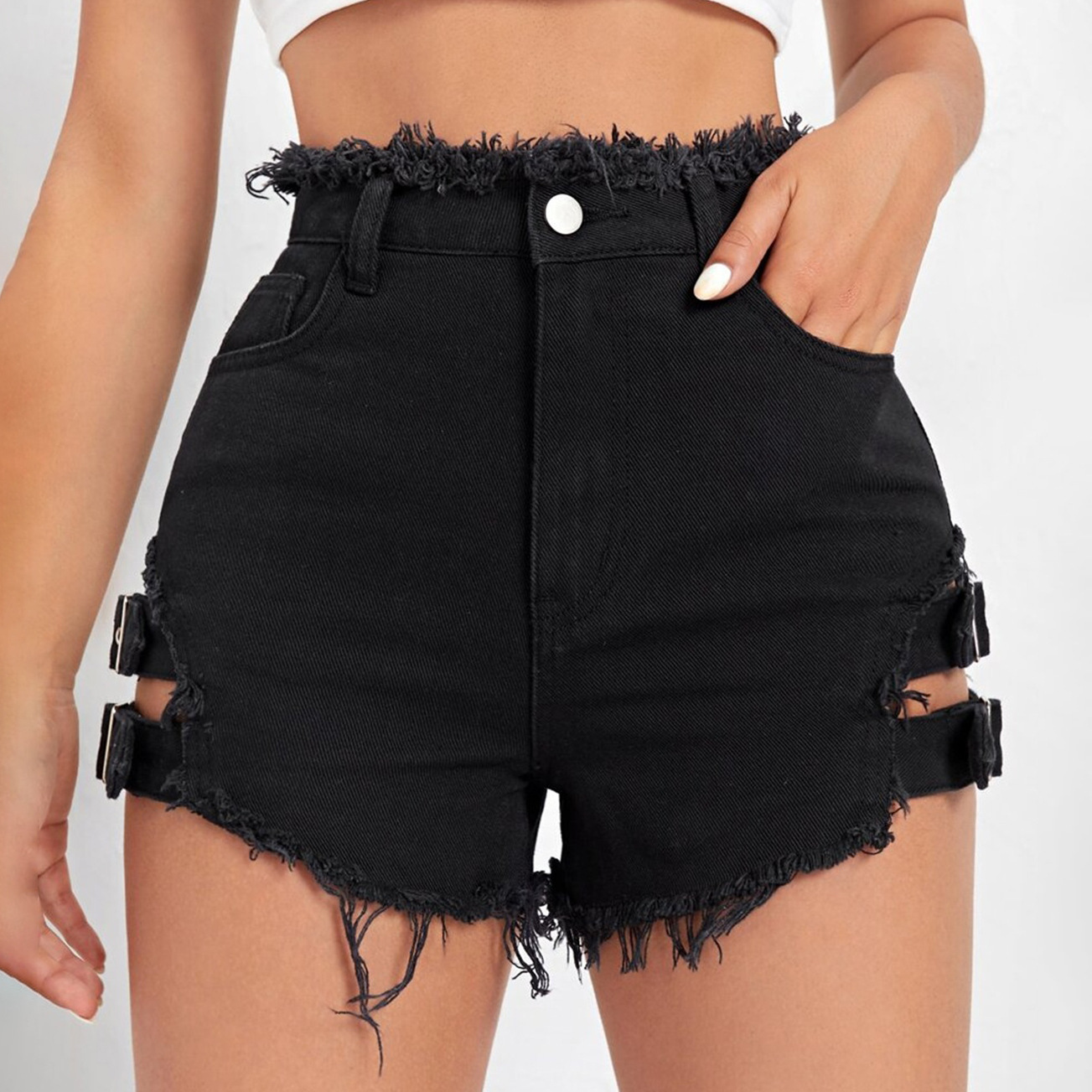 Shorts en jean taille haute po - Street Fashion Jeans avis et prix