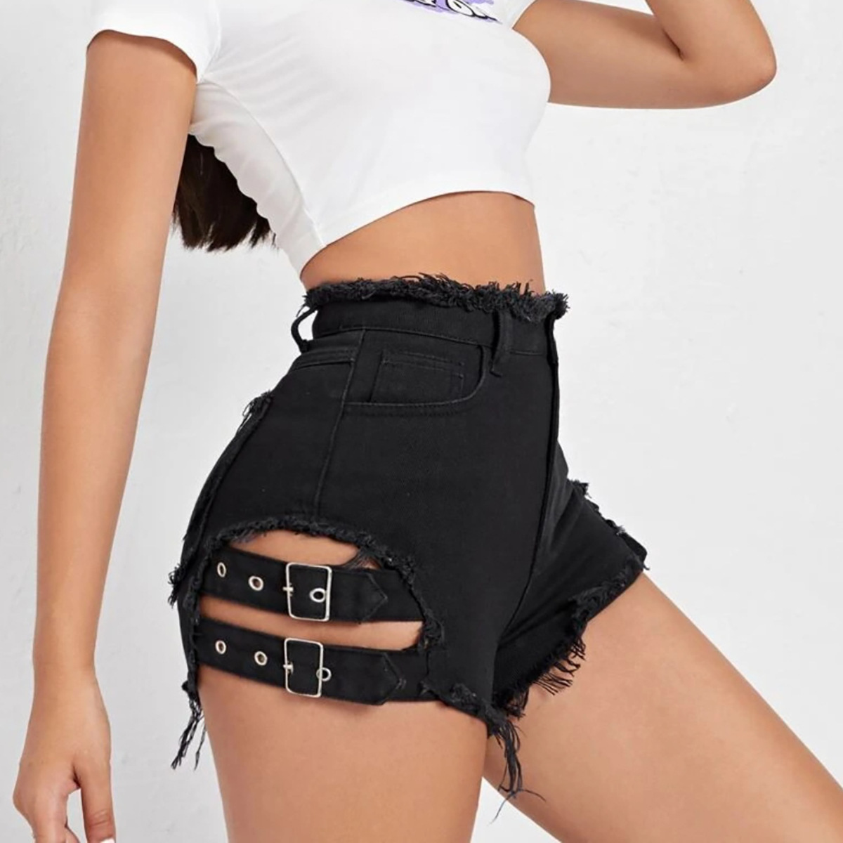 Shorts en jean taille haute po - Street Fashion Jeans avis et prix
