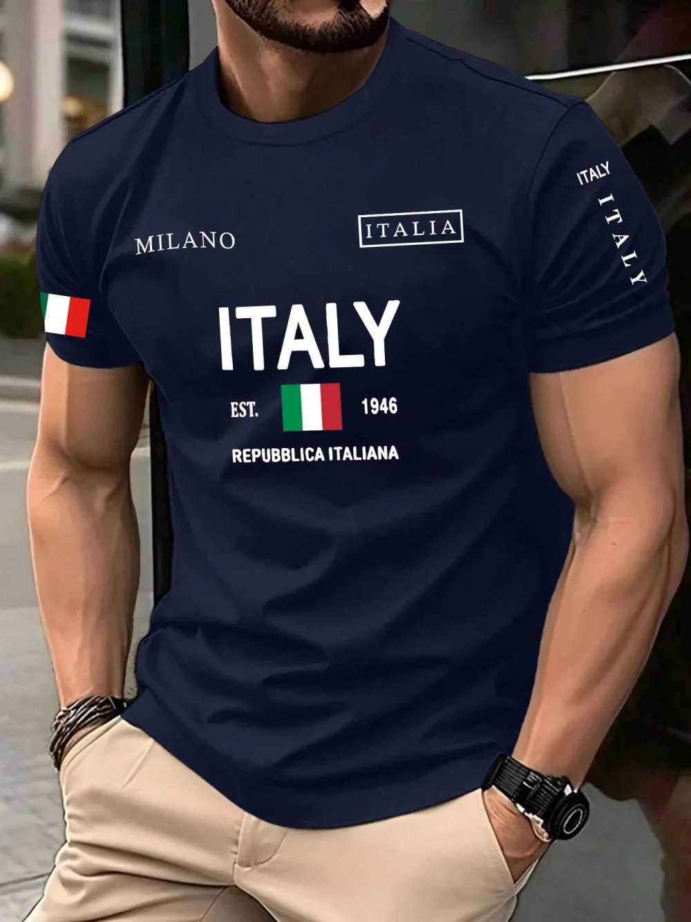 T-shirt d'été pour hommes euro - Street Fashion Milan avis et prix
