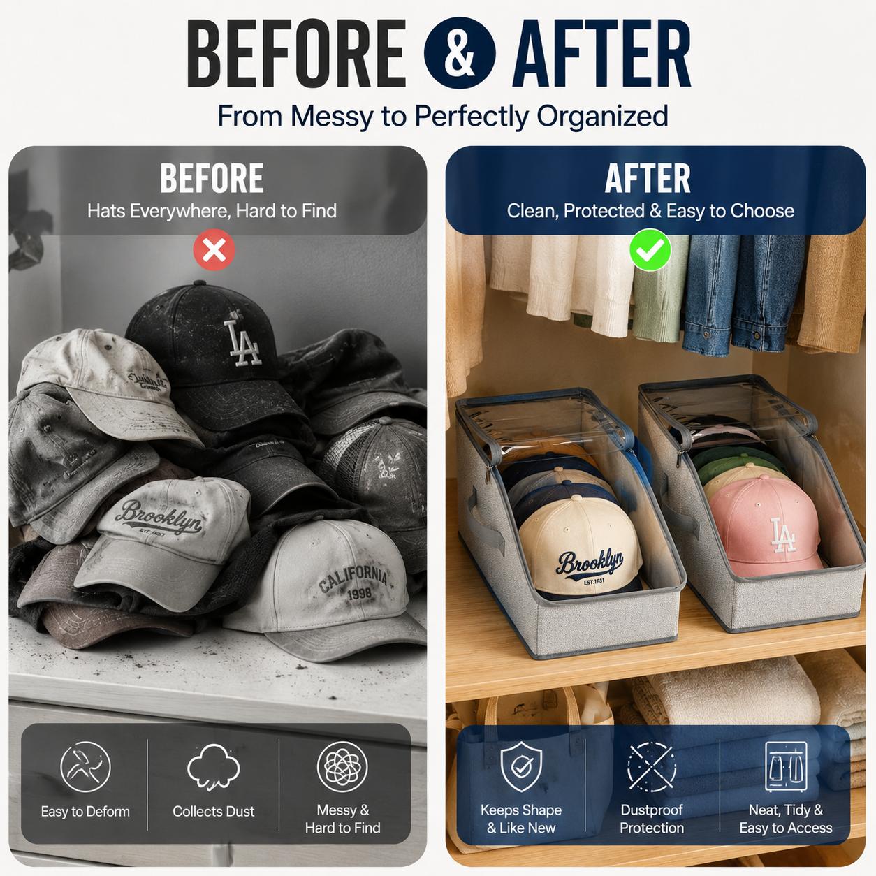 Sac de rangement pour casquett - Baseball Cap Fitted avis et prix