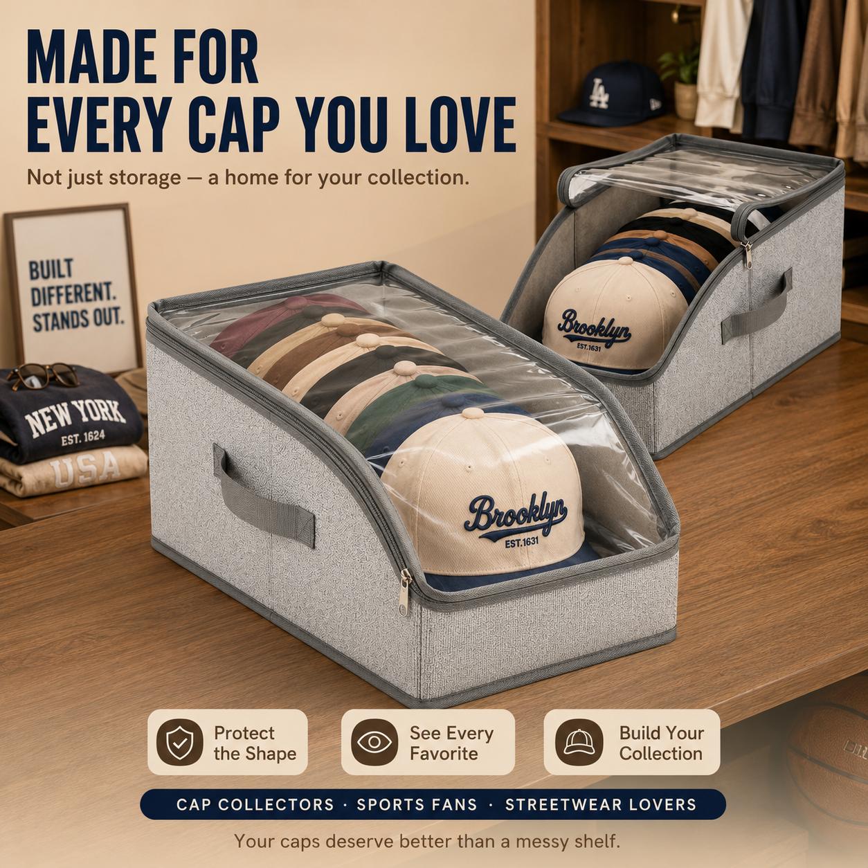 Sac de rangement pour casquett - Baseball Cap Fitted avis et prix