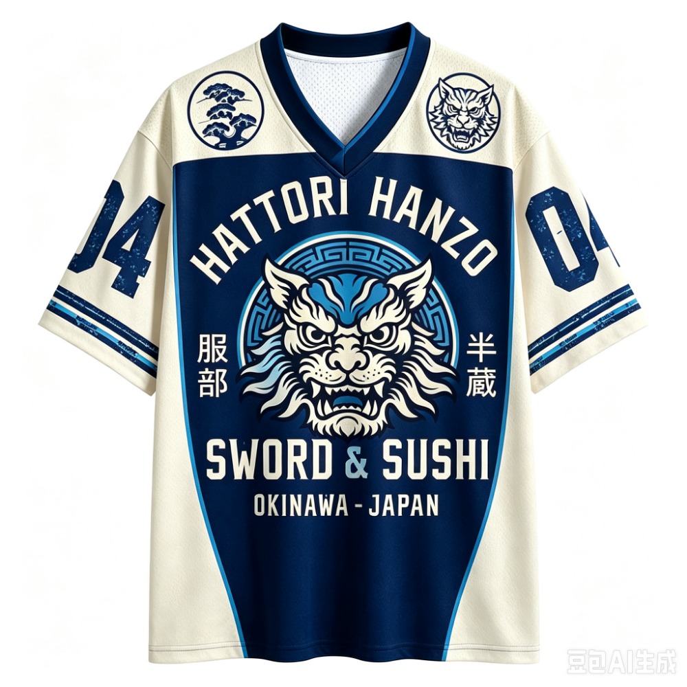 T-shirt de sport à col en v po - Street Fashion In Japanese avis et prix