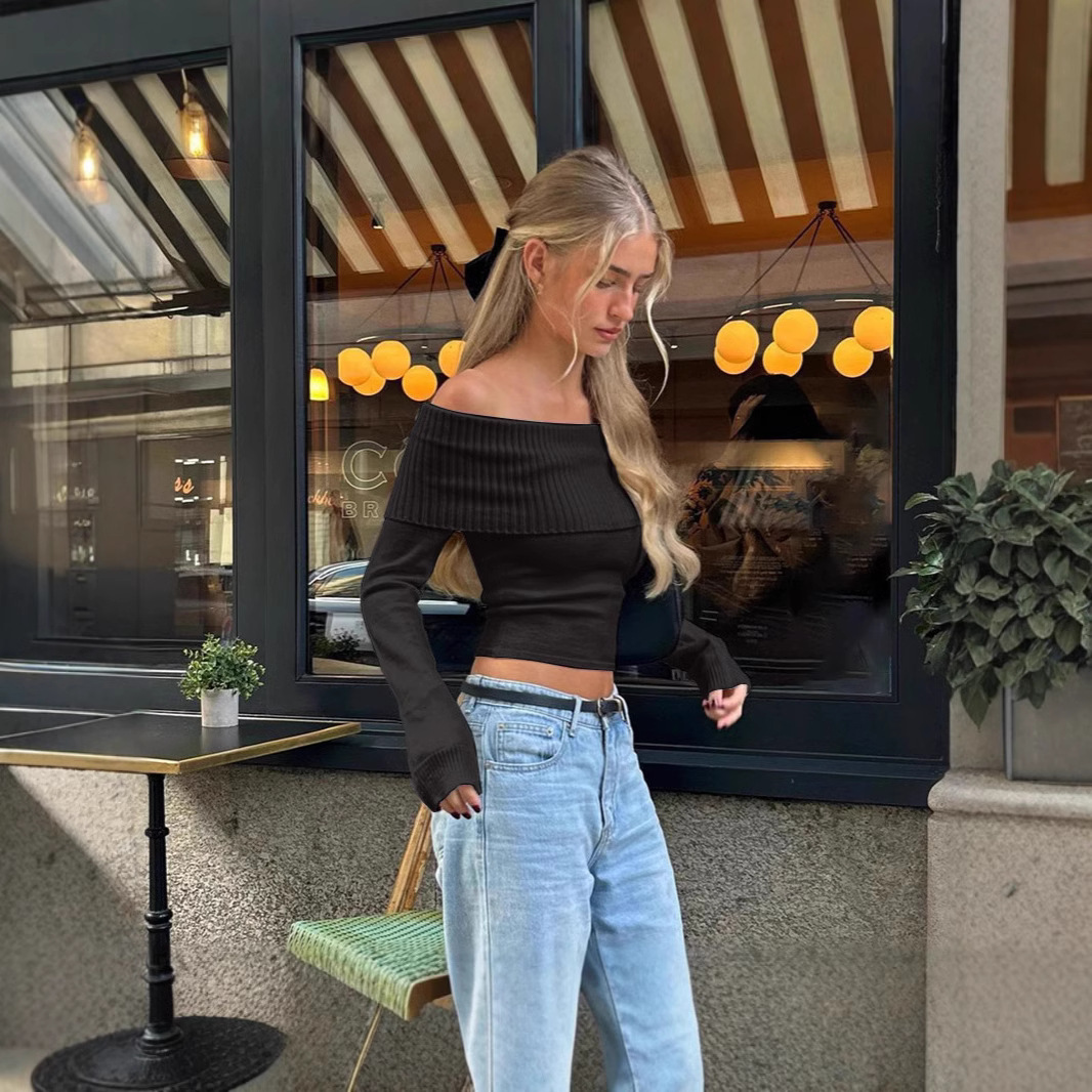 Haut court à épaules dénudées  - Street Fashion Clothes avis et prix