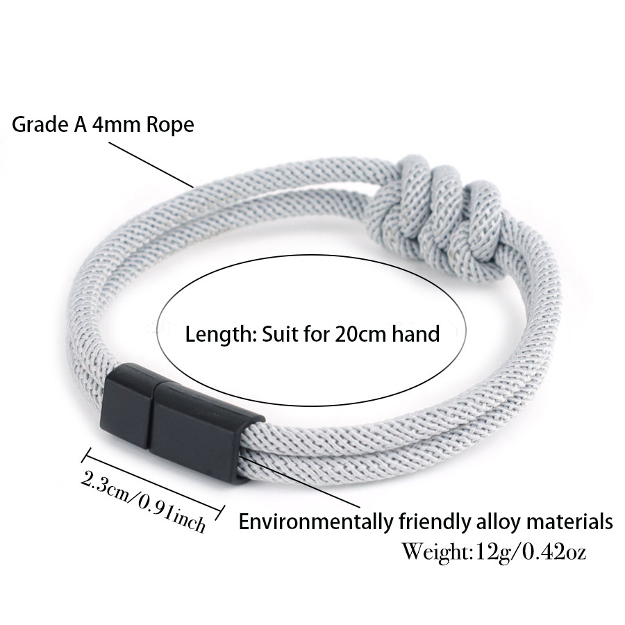 Bracelet en corde pour hommes, - Street Fashion Milan avis et prix
