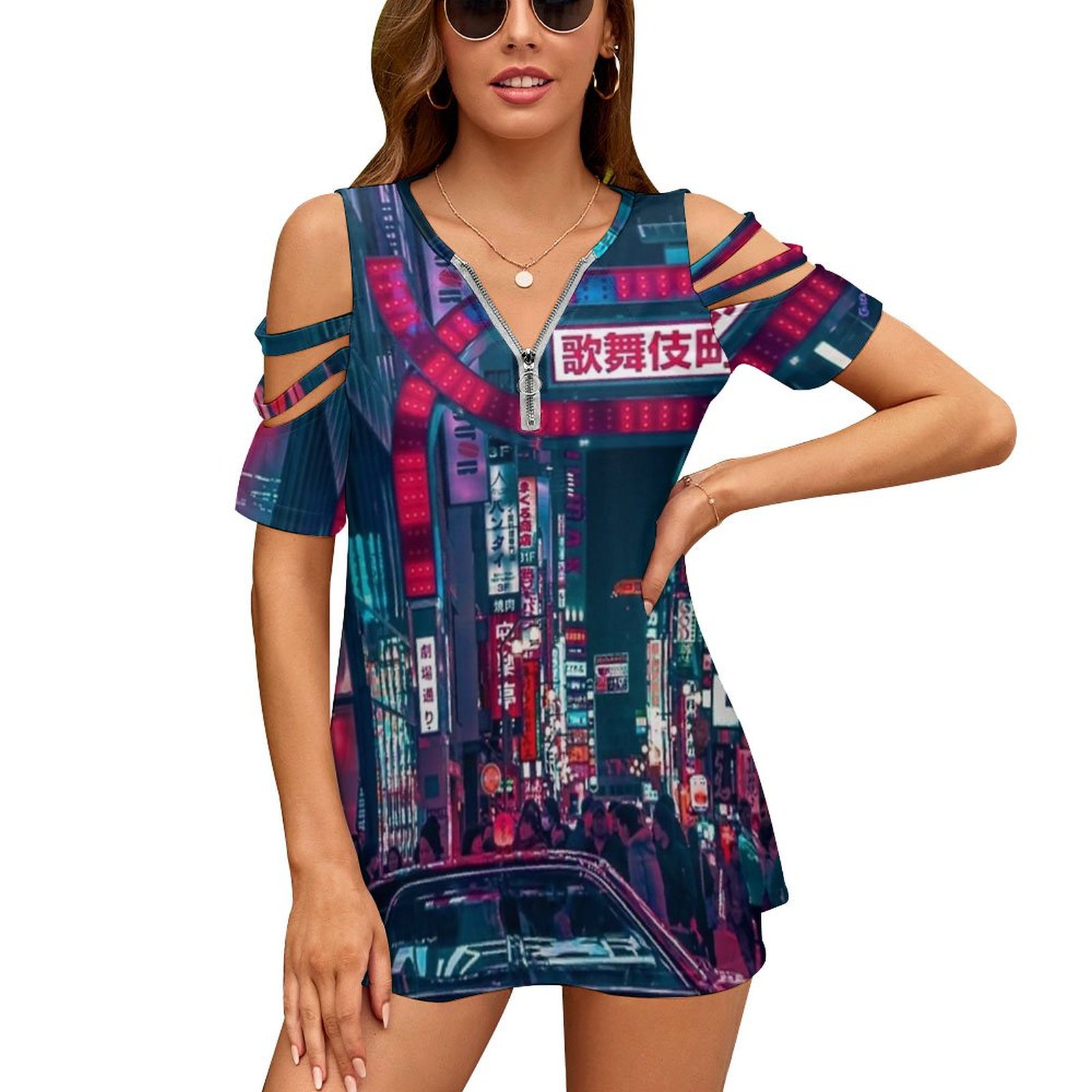 TakStreet-T-shirt à manches co - Street Fashion Of Japan avis et prix
