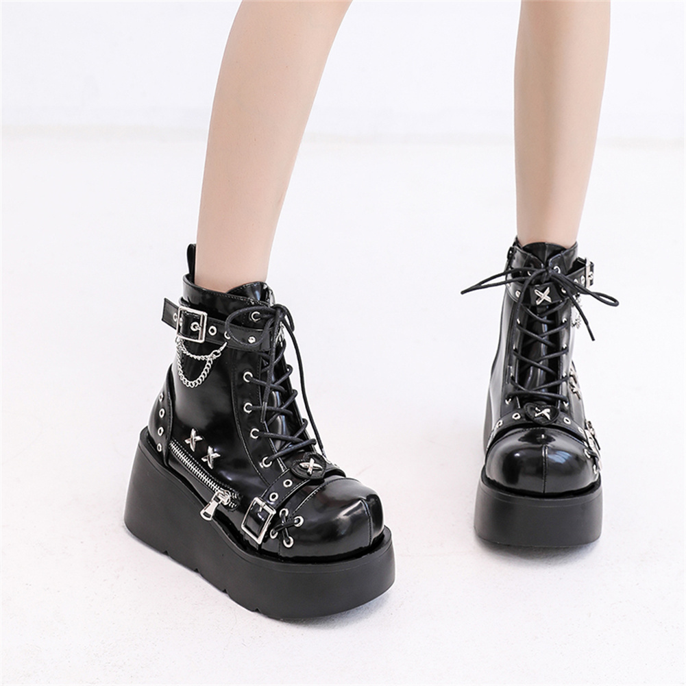 Bottines gothiques à plateform - Street Fashion Brand avis et prix