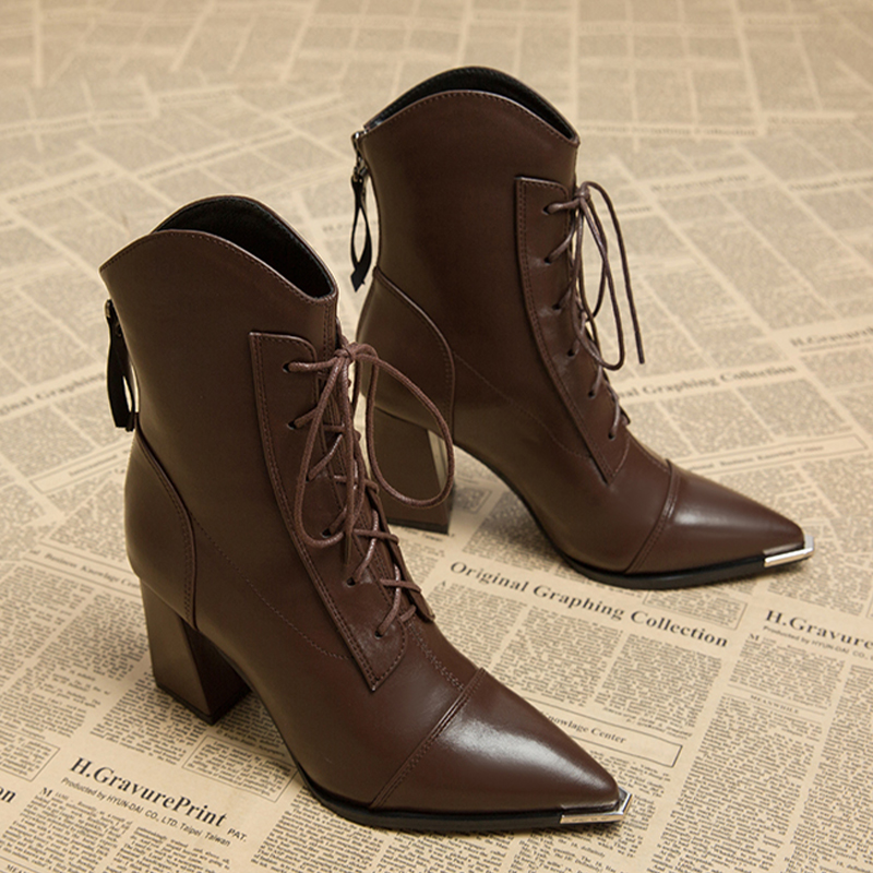 Bottines à bout pointu pour fe - Street Fashion Clothes avis et prix
