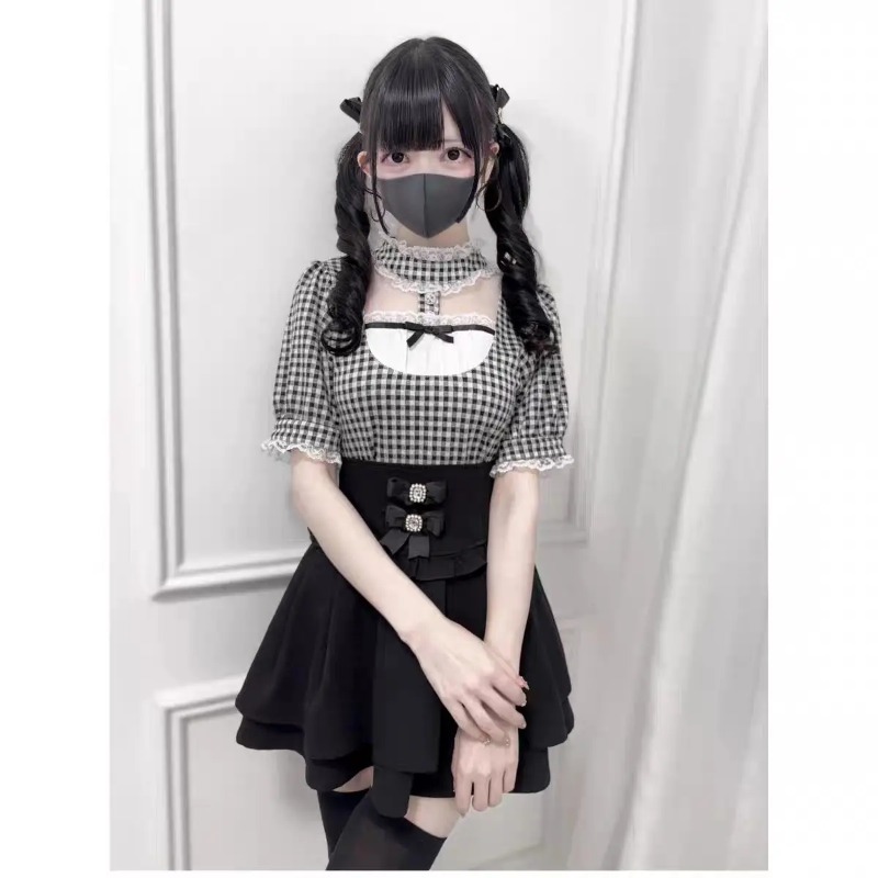 Chemisier gothique à volants e - Street Fashion In Japanese avis et prix